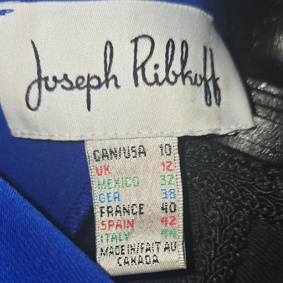 Joseph Ribkoff Cobalt Blue Long Sleeve Dress - Picture 7 of 8